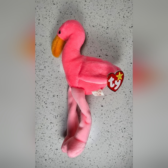 Ty Other - Ty - Pinky - Pink Flamingo Plush Toy